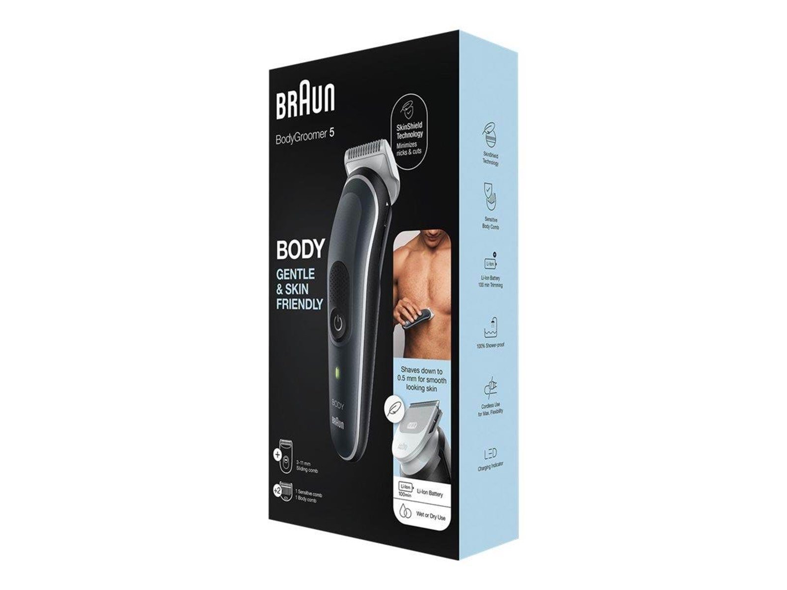 Braun Body trimmer BodyGroomer 5 BG5340 Braun Body trimmer BodyGroomer 5 BG5340